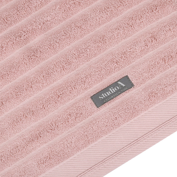 Jogo Toalhas Aura Rosa e Bege 4 Pecas